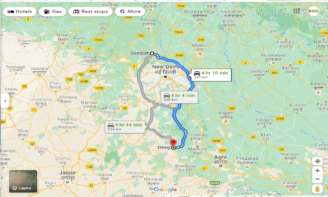 sonipat-to-deeg-one-way