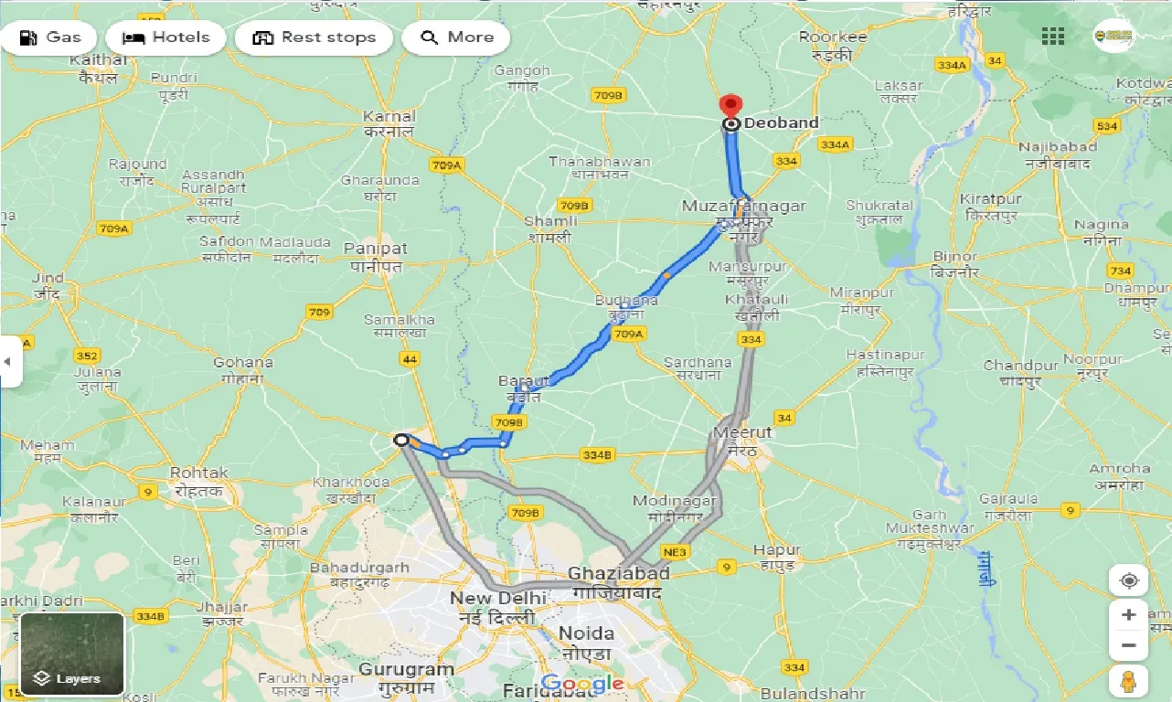 sonipat-to-deoband-one-way