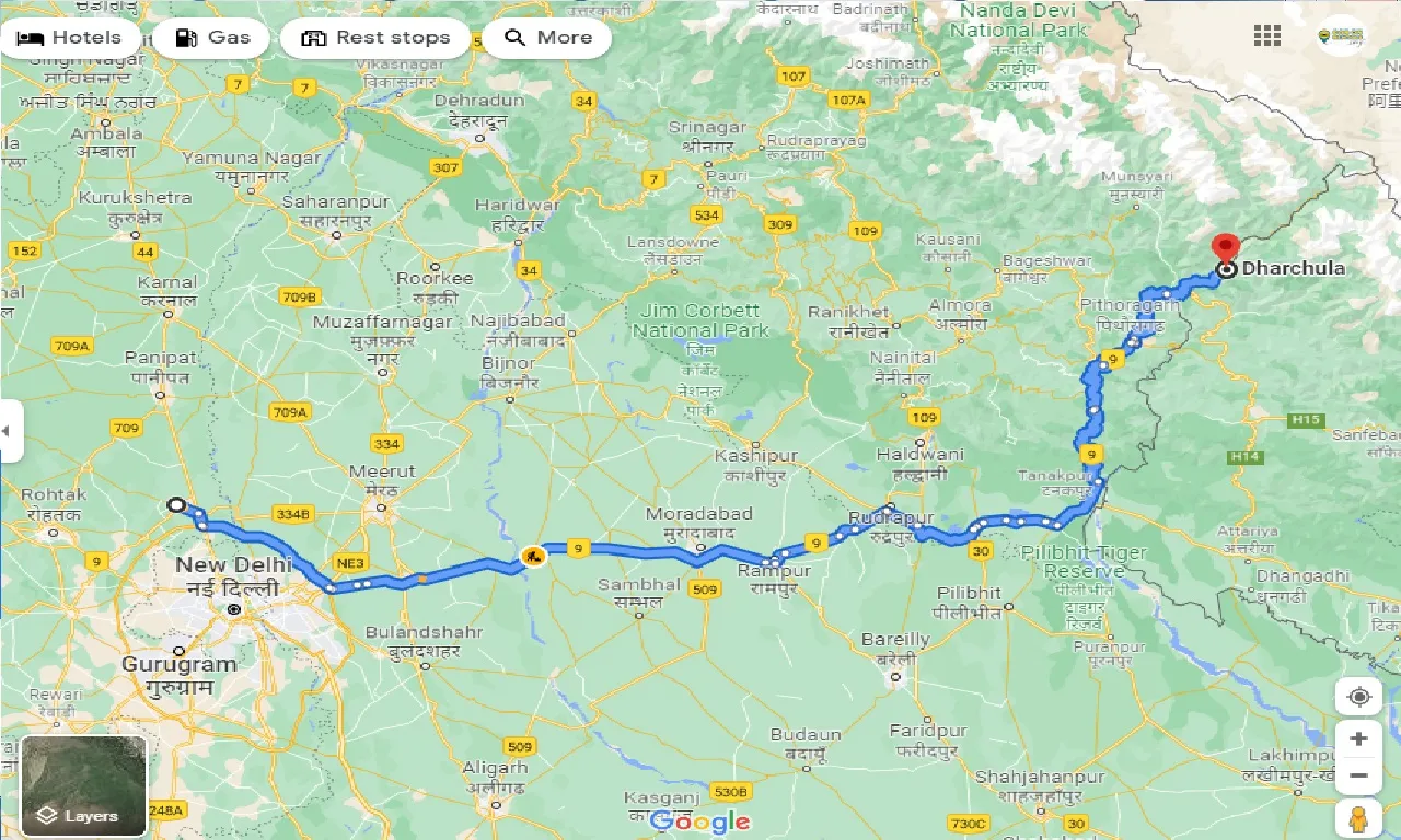 sonipat-to-dharchula-taxi