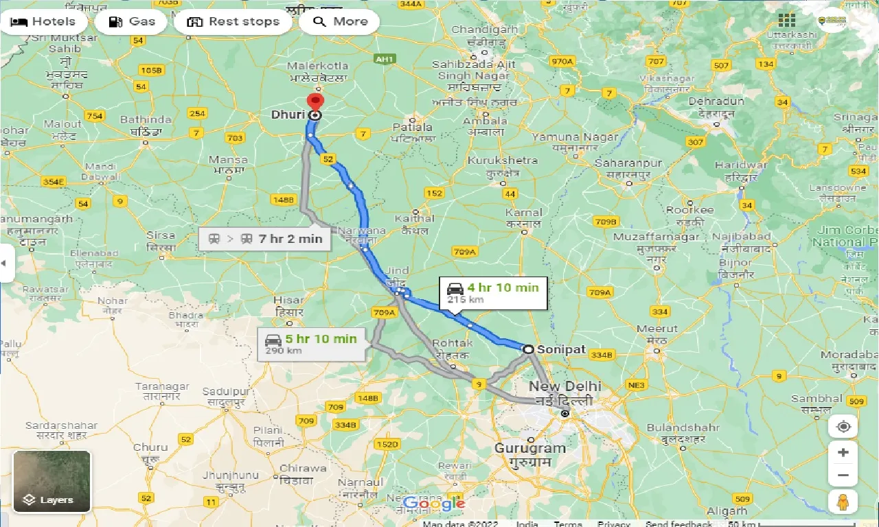 sonipat-to-dhuri-one-way