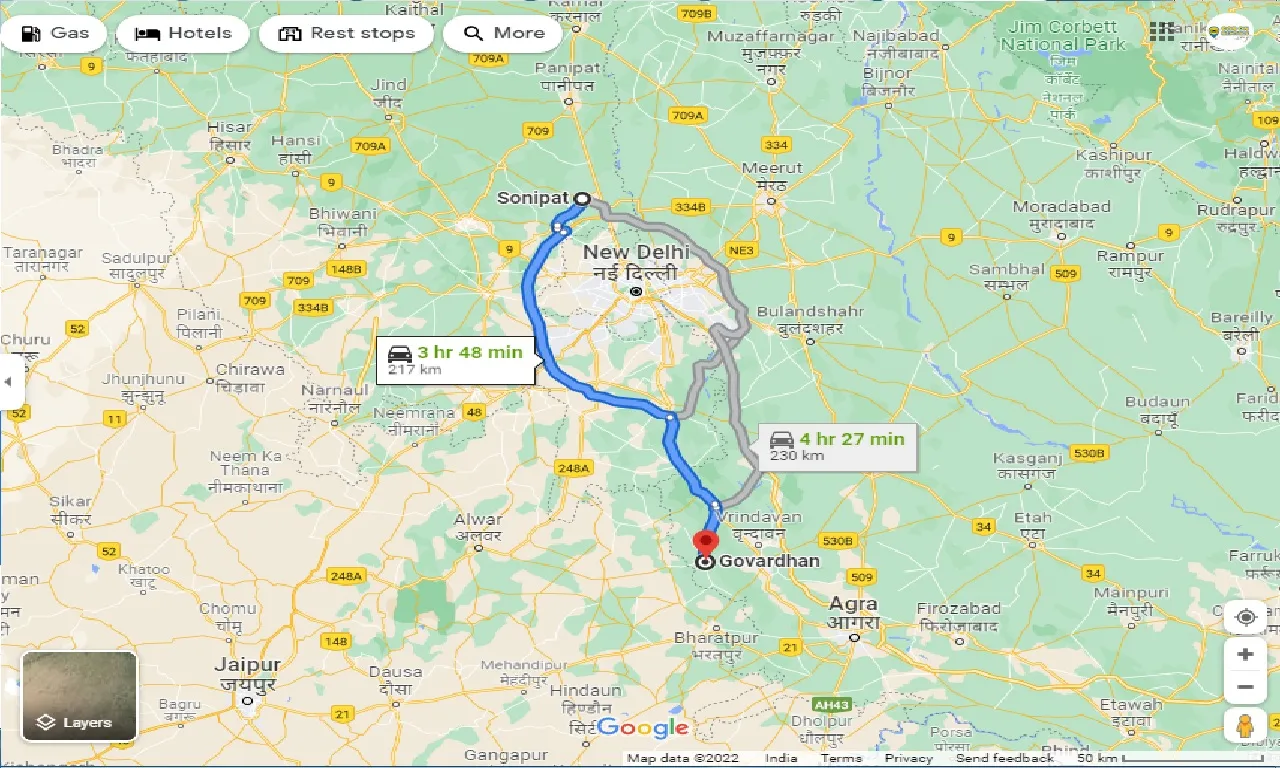 sonipat-to-govardhan-taxi