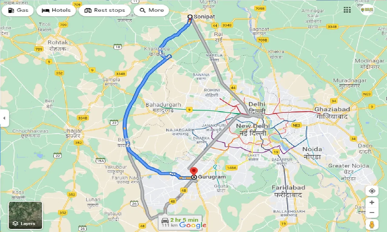 sonipat-to-gurugram-one-way