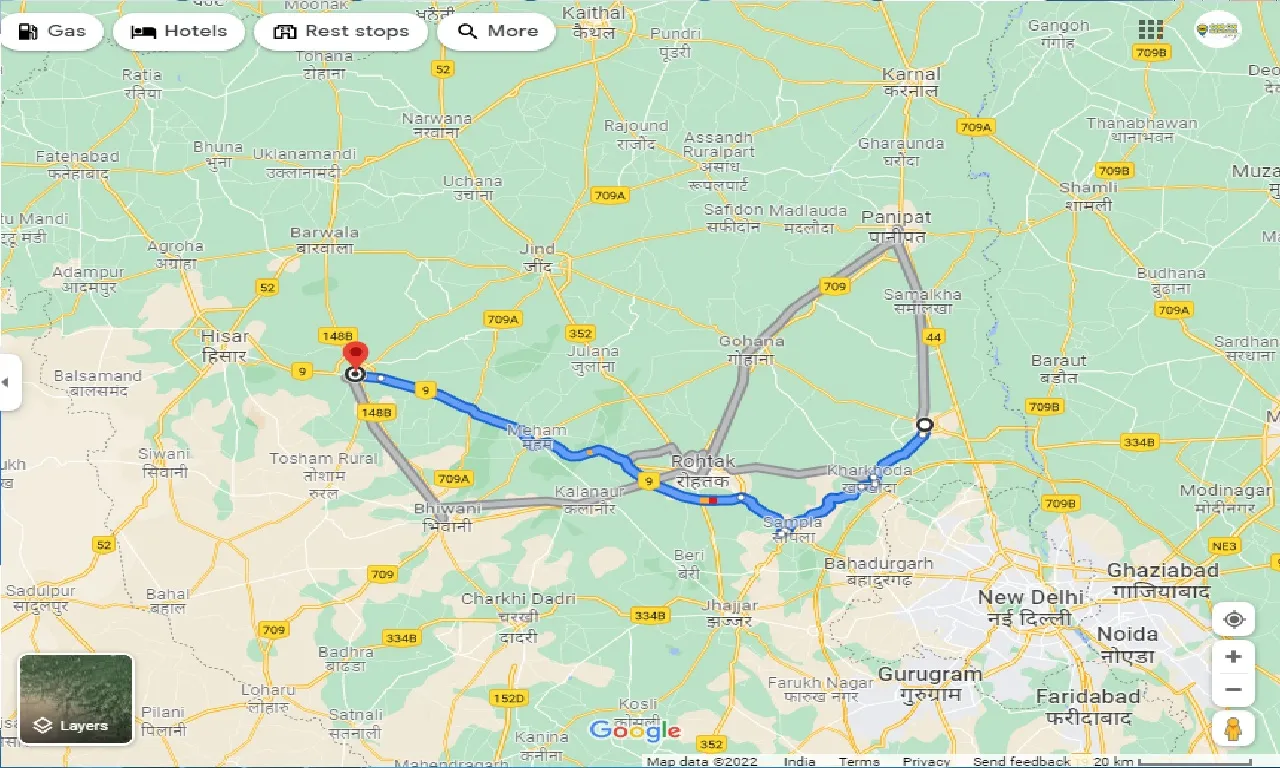 sonipat-to-hansi-one-way