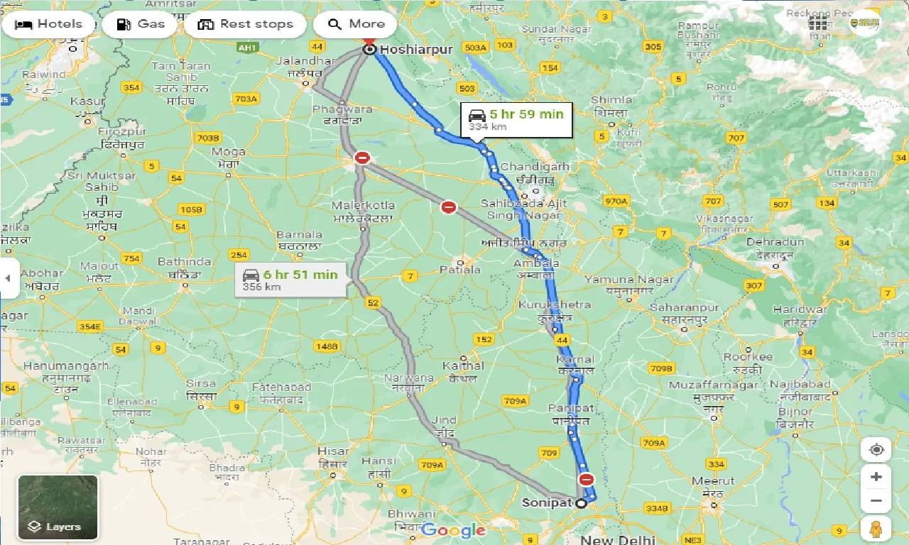 sonipat-to-hoshiarpur-one-way