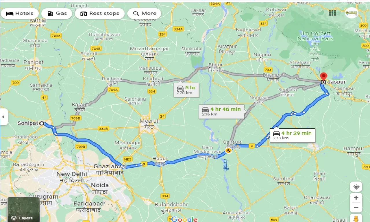 sonipat-to-jaspur-taxi