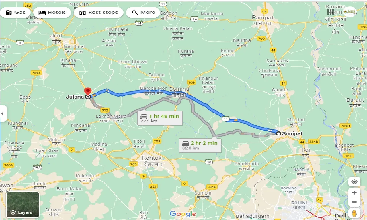 sonipat-to-julana-one-way