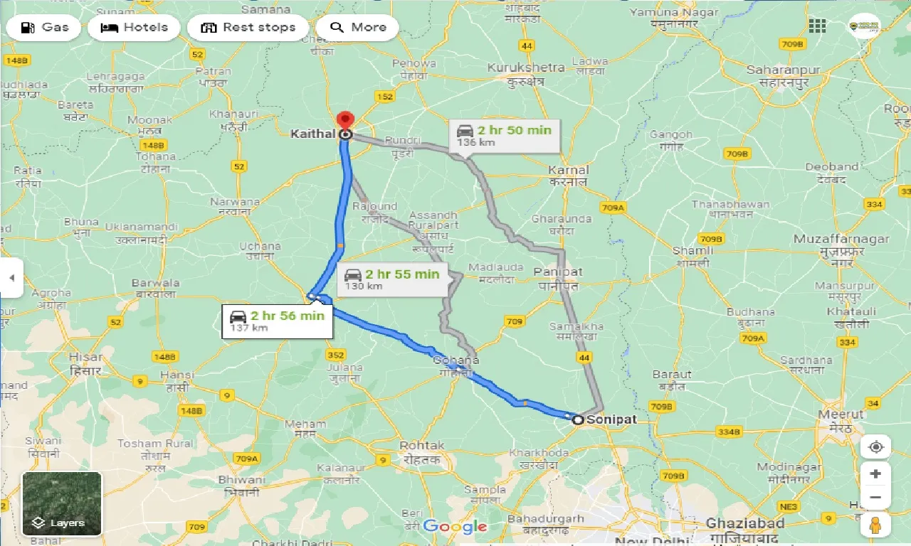 sonipat-to-kaithal-one-way
