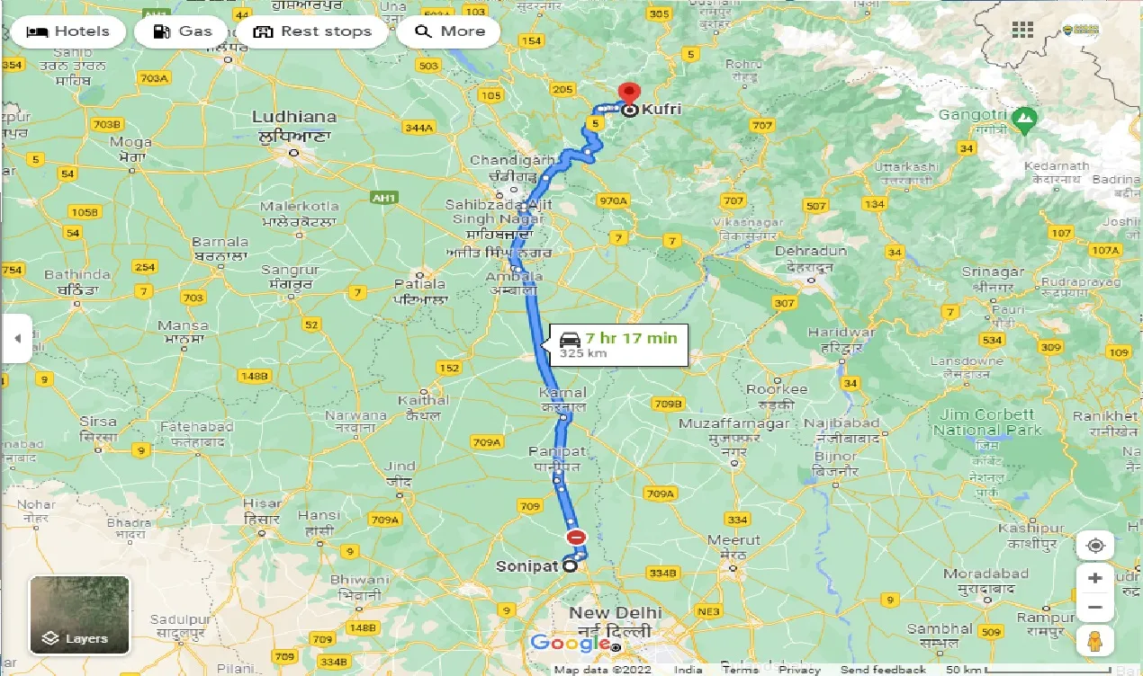 sonipat-to-kufri-taxi
