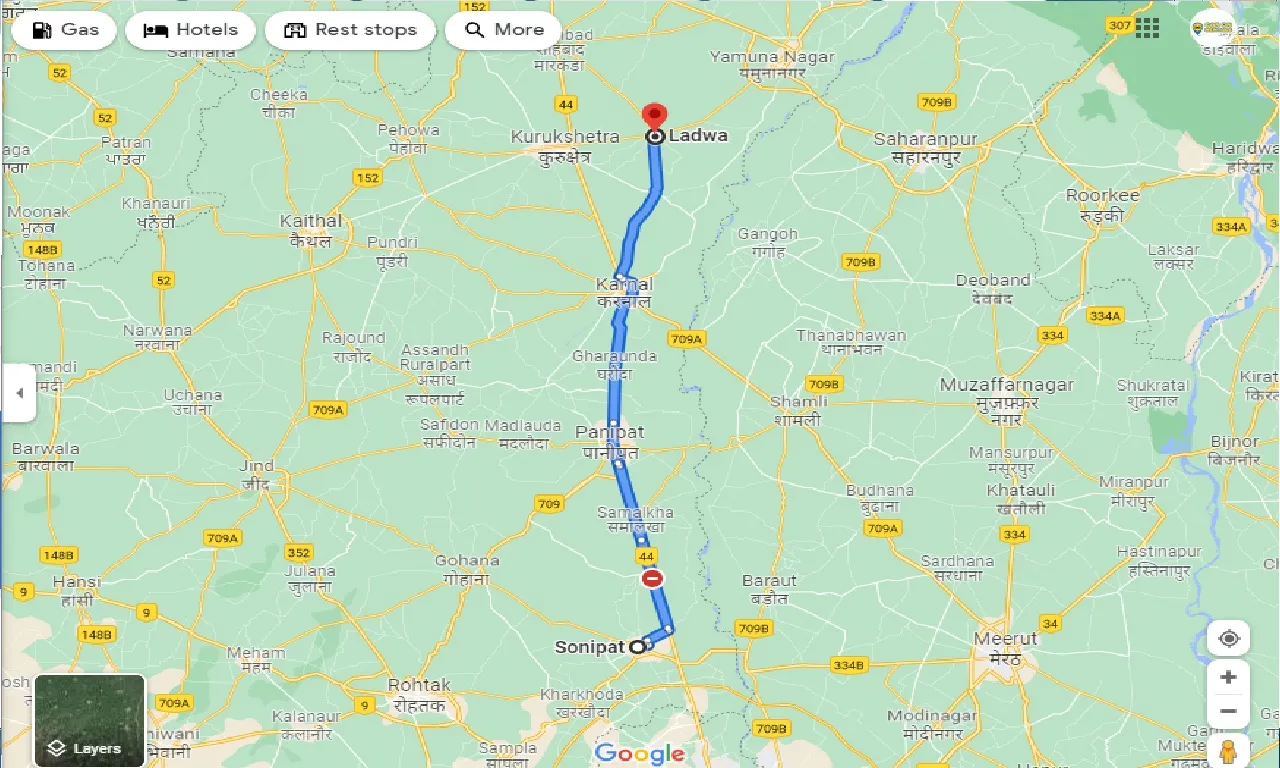 sonipat-to-ladwa-one-way