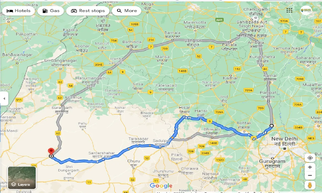 sonipat-to-lunkaransar-taxi