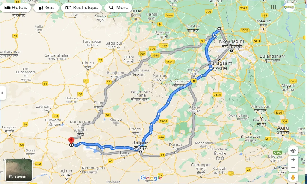 sonipat-to-makrana-one-way