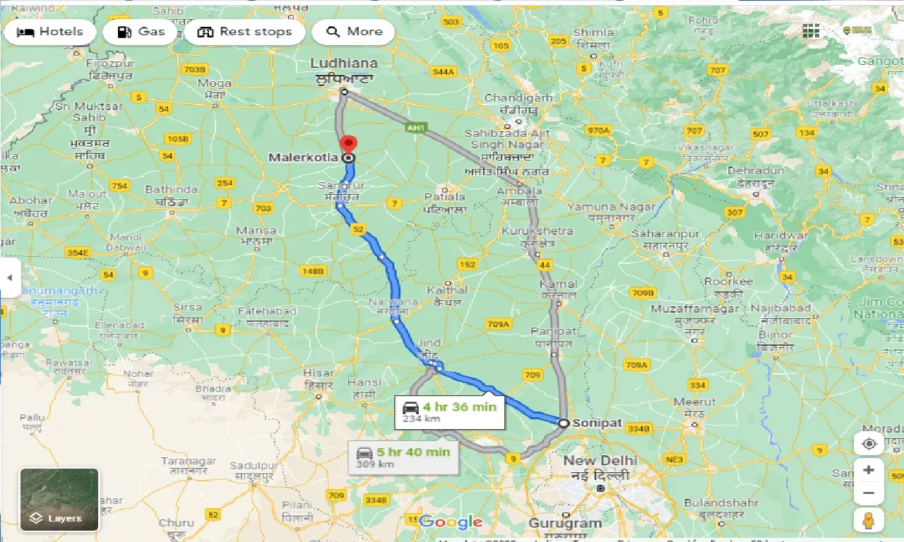 sonipat-to-malerkotla-taxi