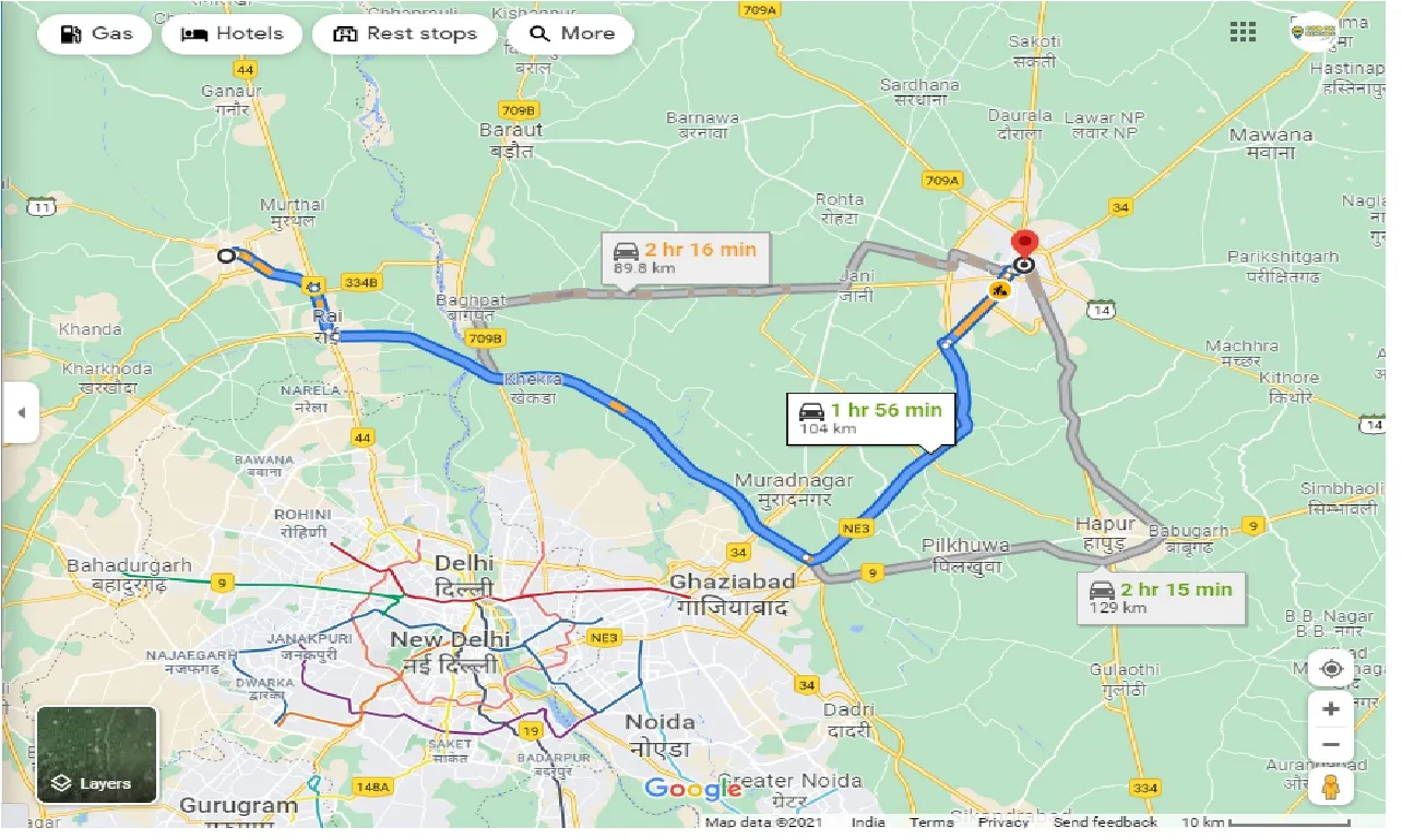 sonipat-to-meerut-round-trip