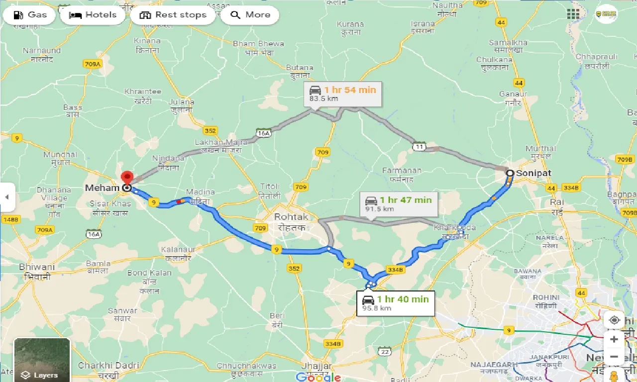 sonipat-to-meham-one-way