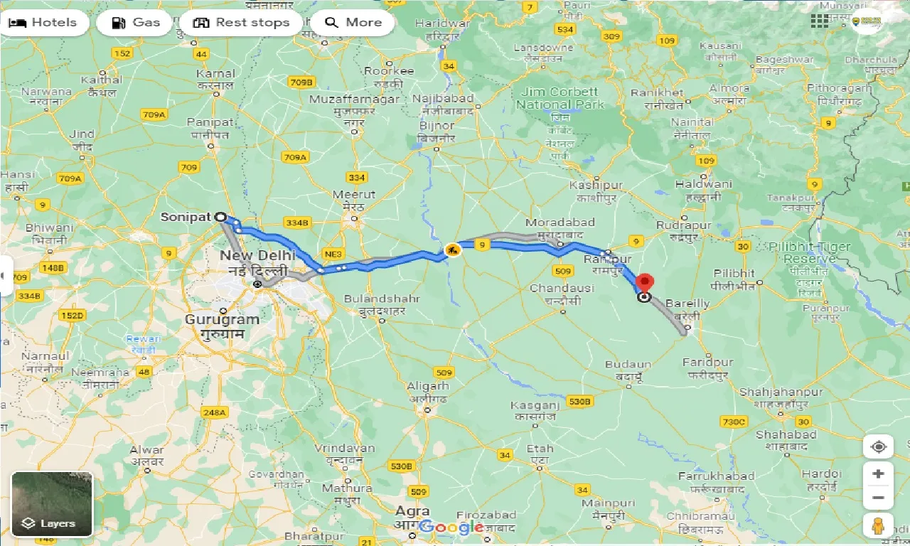 sonipat-to-mirganj-one-way