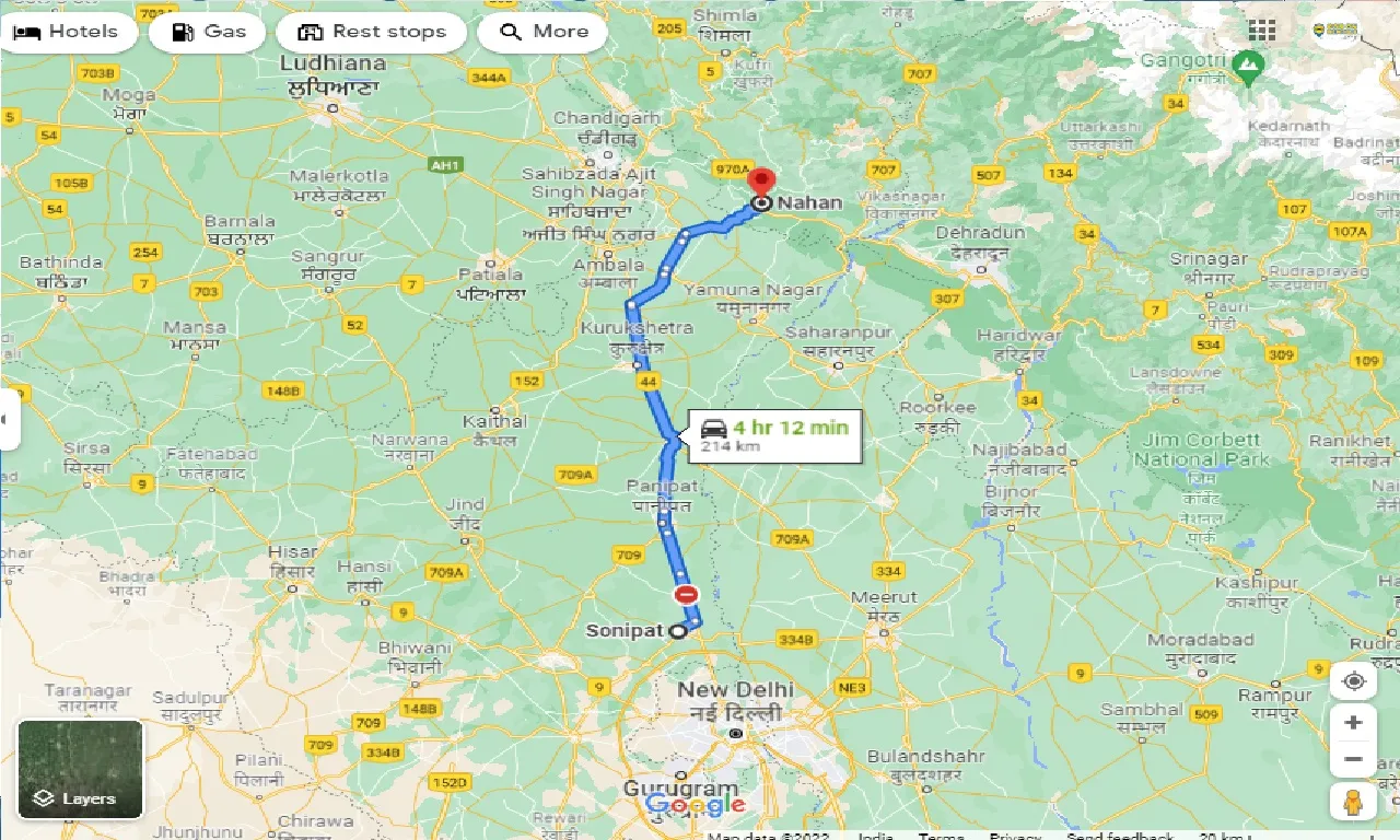 sonipat-to-nahan-one-way