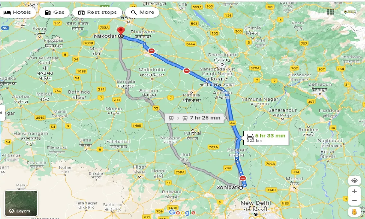 sonipat-to-nakodar-one-way