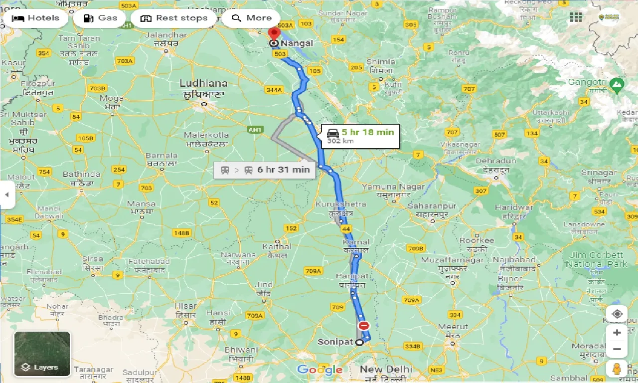 sonipat-to-nangal-taxi