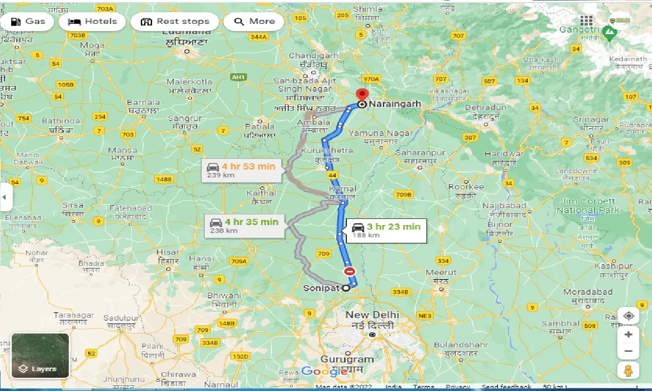 sonipat-to-naraingarh-one-way