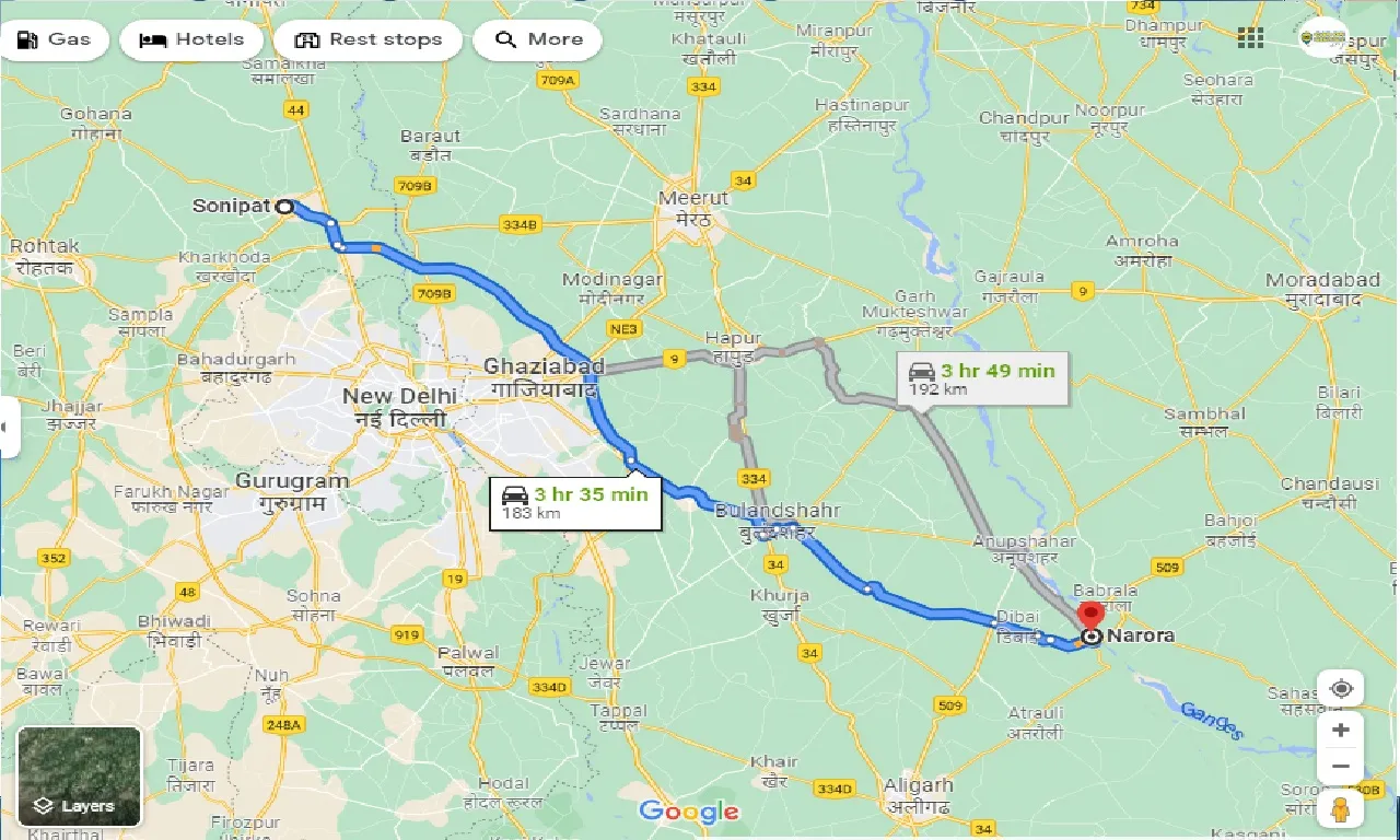 sonipat-to-narora-taxi
