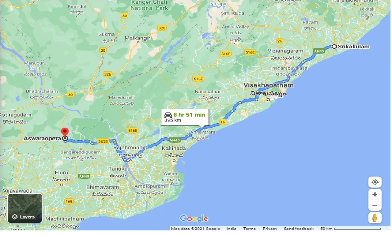 srikakulam-to-aswaraopeta-one-way