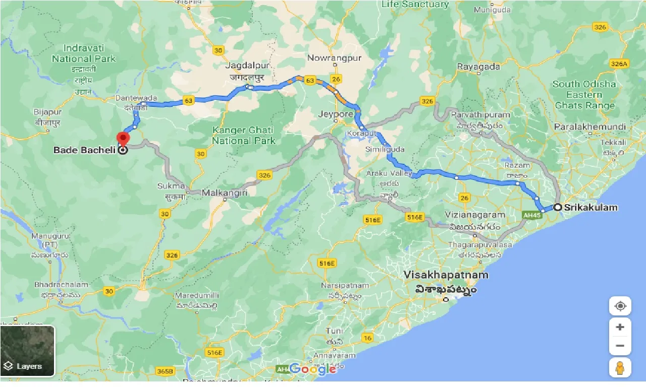 srikakulam-to-bacheli-one-way