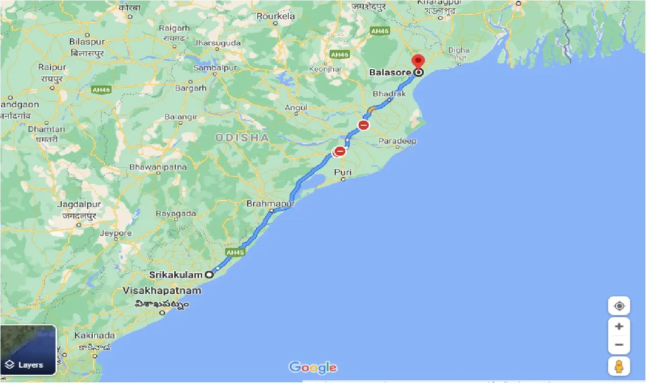 srikakulam-to-balasore-one-way