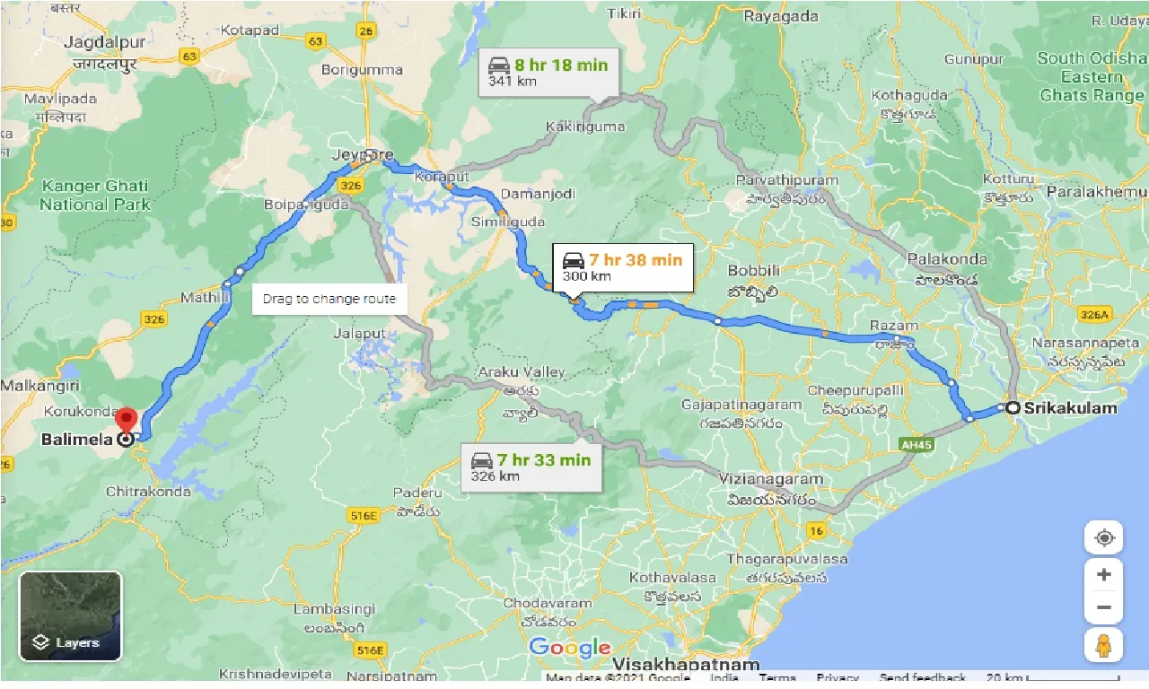 srikakulam-to-balimela-taxi