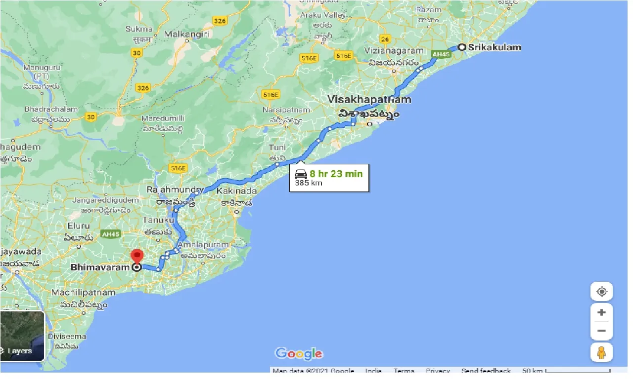 srikakulam-to-bhimavaram-taxi