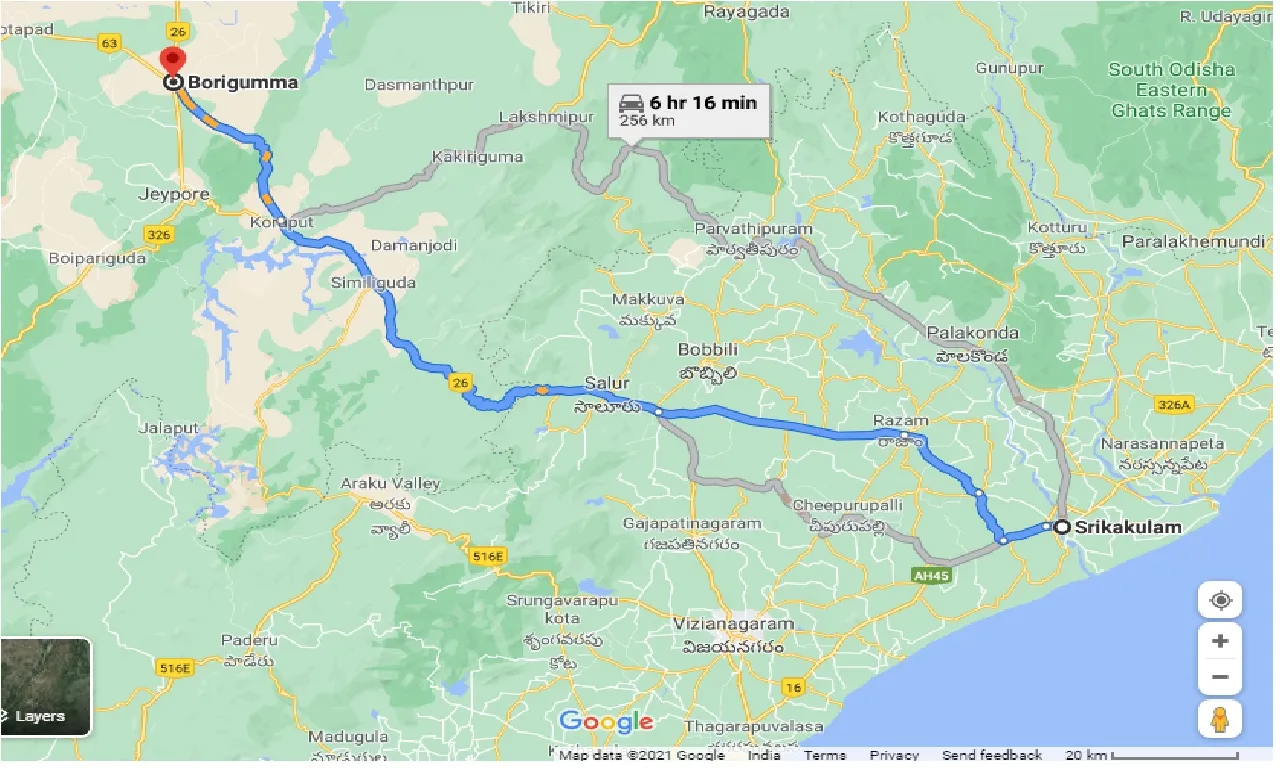 srikakulam-to-borigumma-taxi