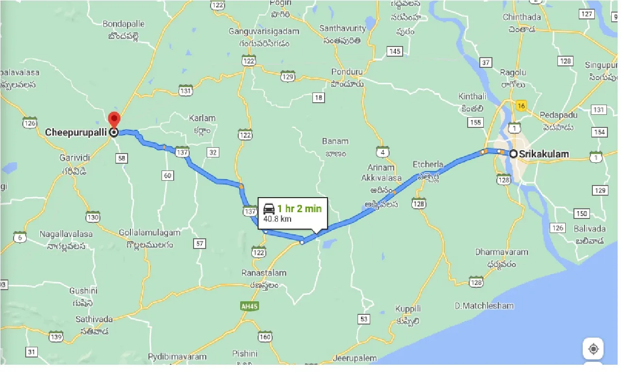 srikakulam-to-cheepurupalli-one-way