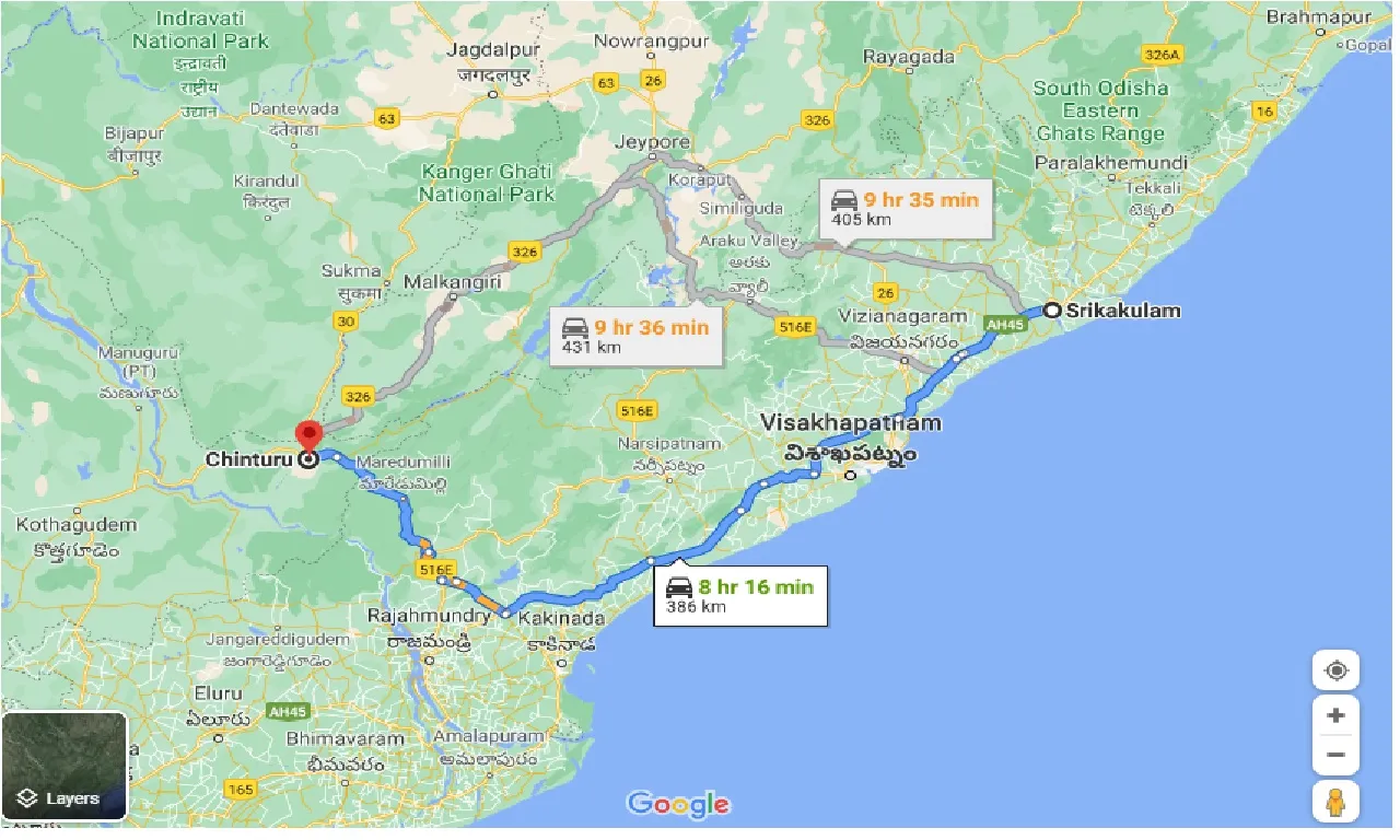 srikakulam-to-chinturu-taxi
