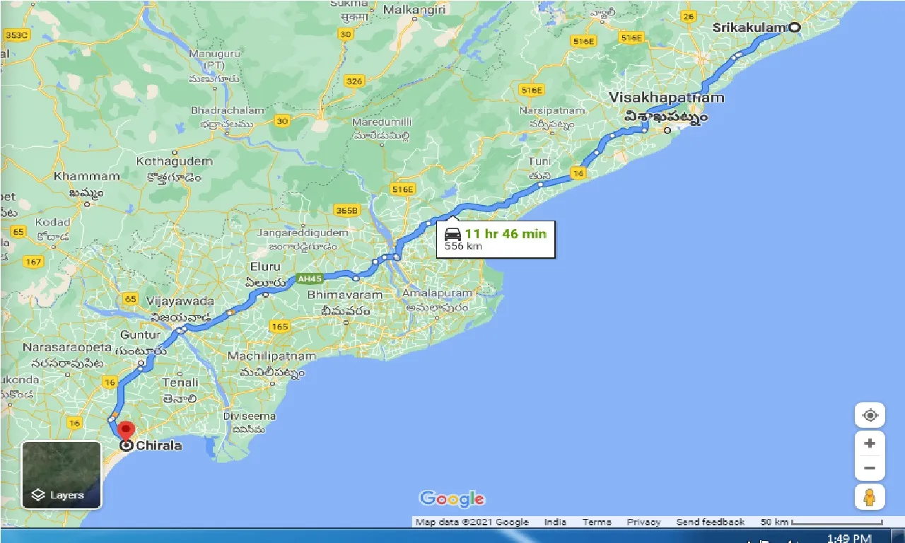 srikakulam-to-chirala-one-way