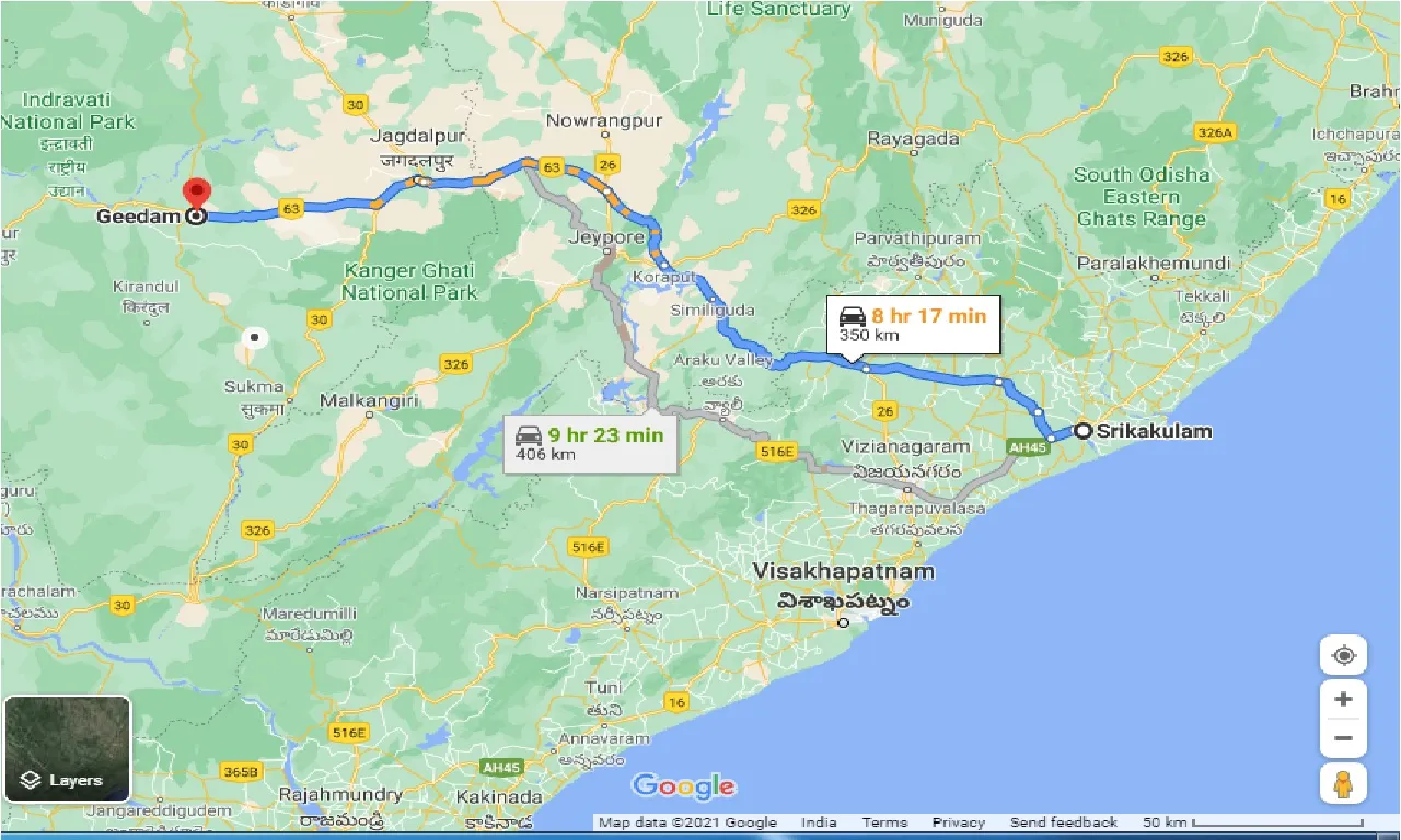 srikakulam-to-geedam-taxi