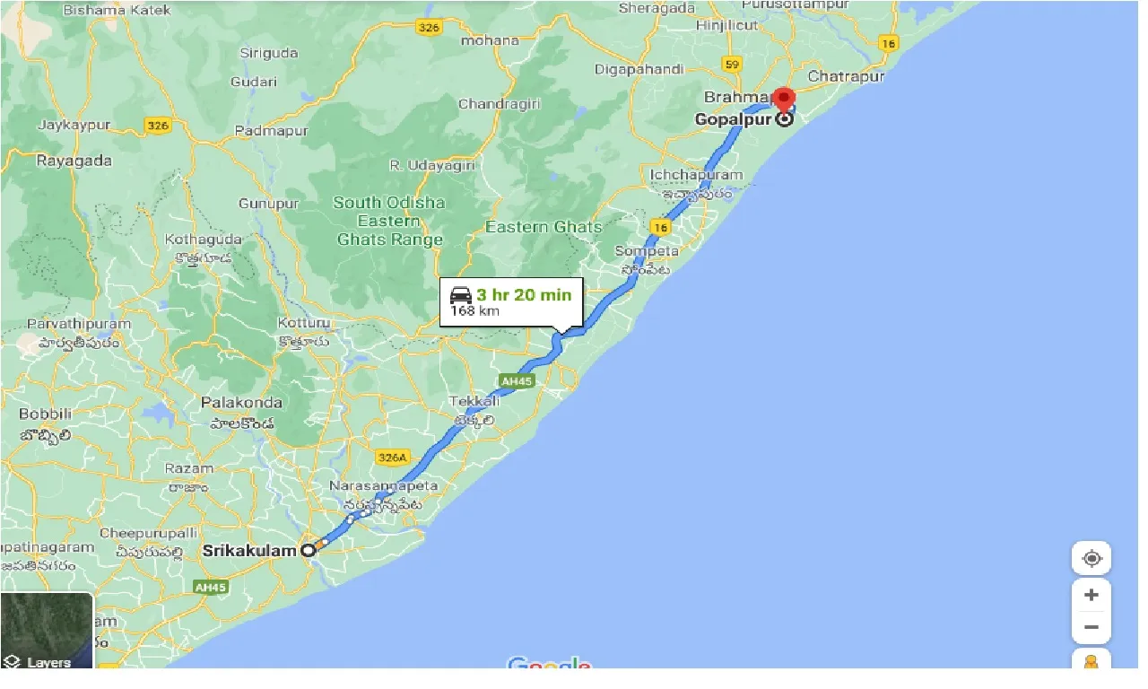 srikakulam-to-gopalpur-one-way