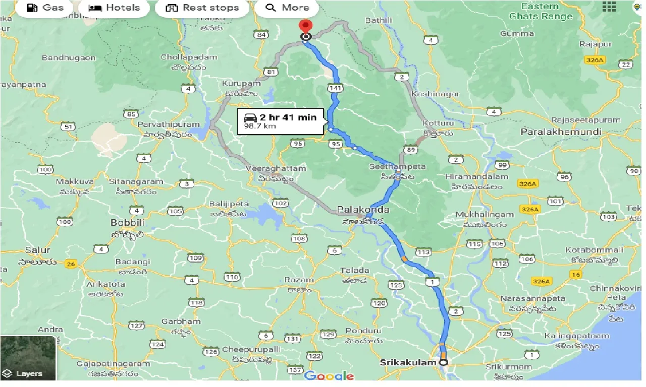 srikakulam-to-gummalaxmipuram-one-way