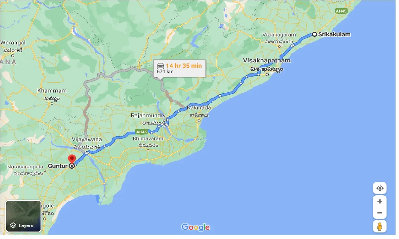 srikakulam-to-guntur-taxi