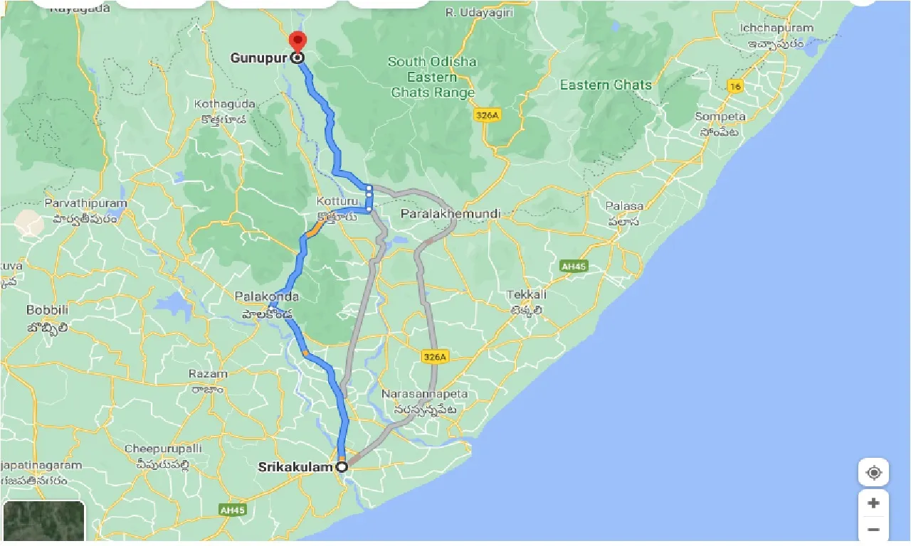 srikakulam-to-gunupur-one-way