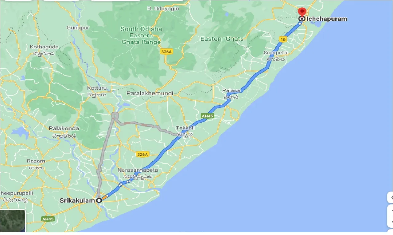 srikakulam-to-ichchapuram-one-way