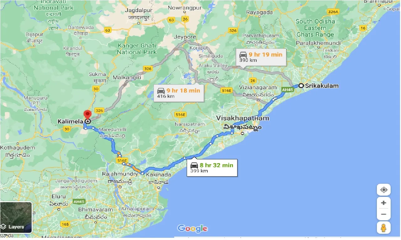 srikakulam-to-kalimela-one-way
