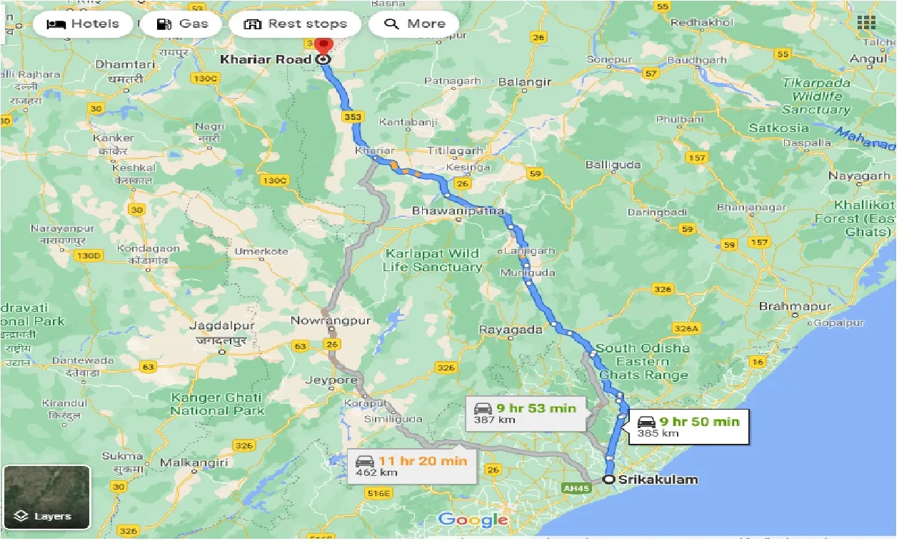 srikakulam-to-khariar-road-one-way