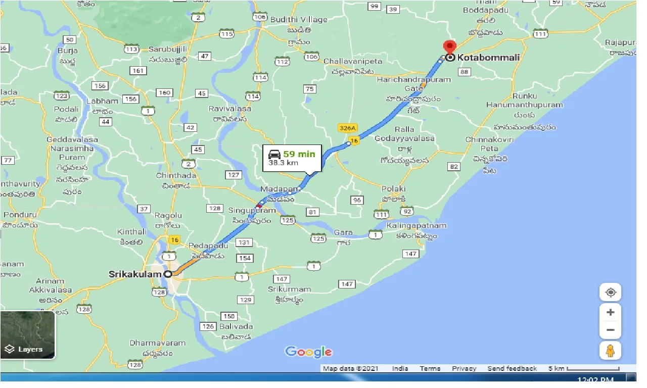 srikakulam-to-kotabommali-taxi