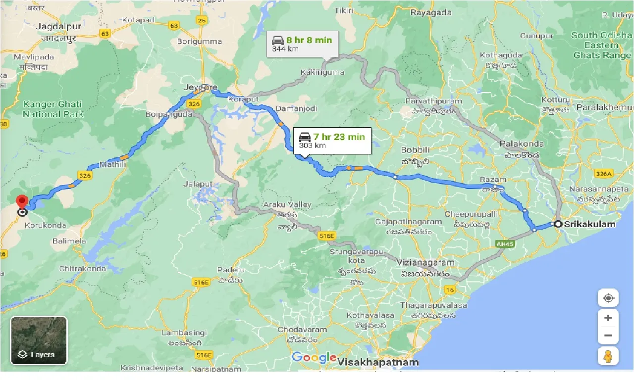 srikakulam-to-malkangiri-one-way
