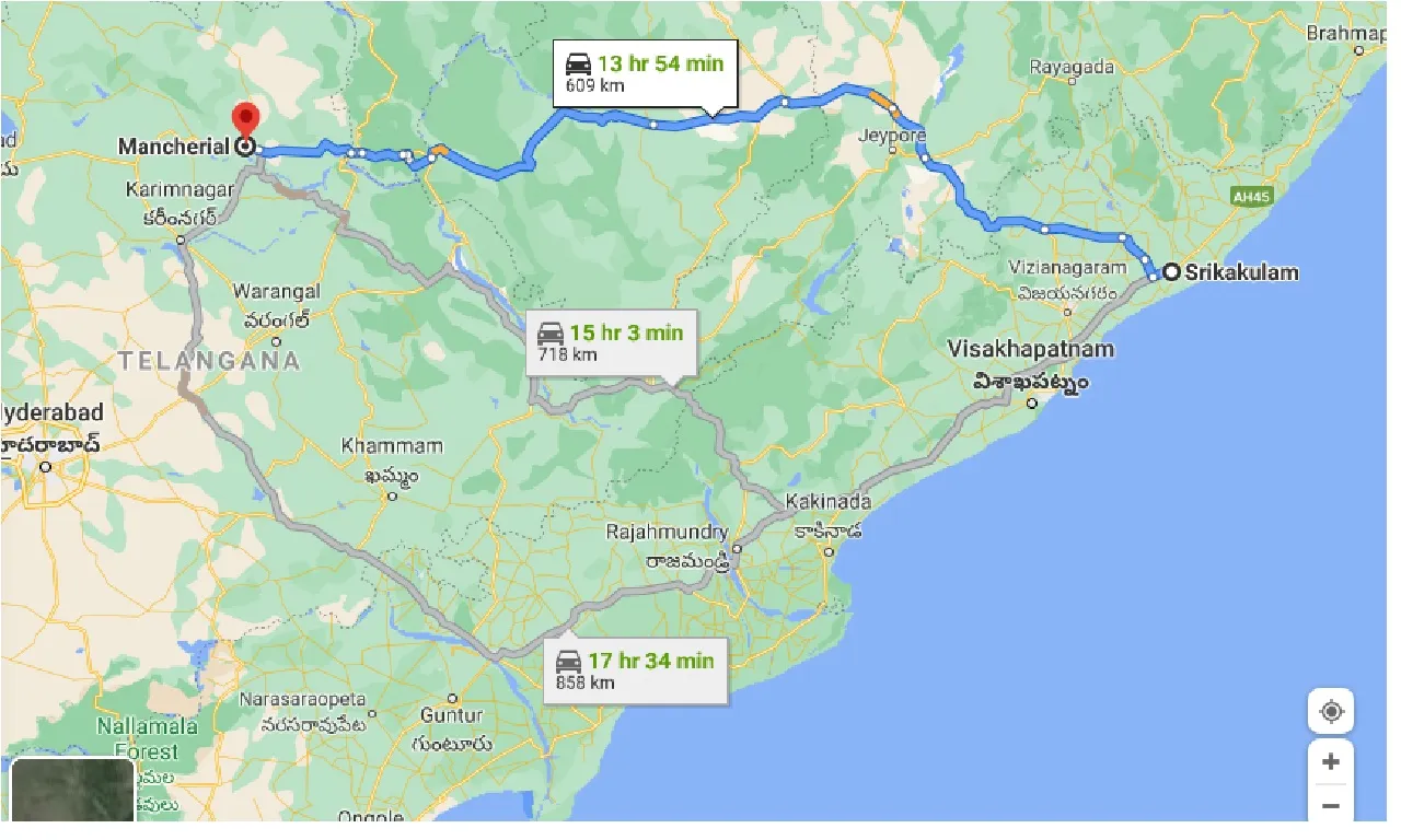 srikakulam-to-mancherial-one-way