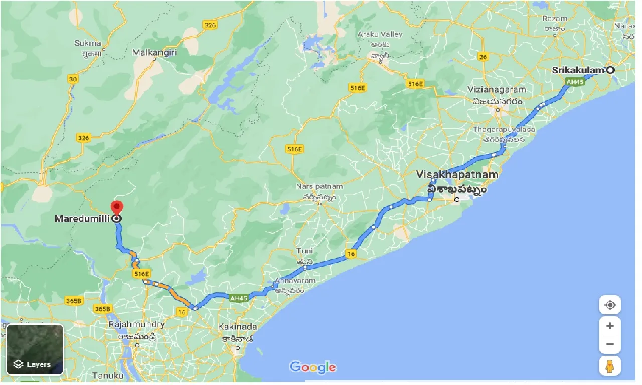 srikakulam-to-maredumilli-one-way