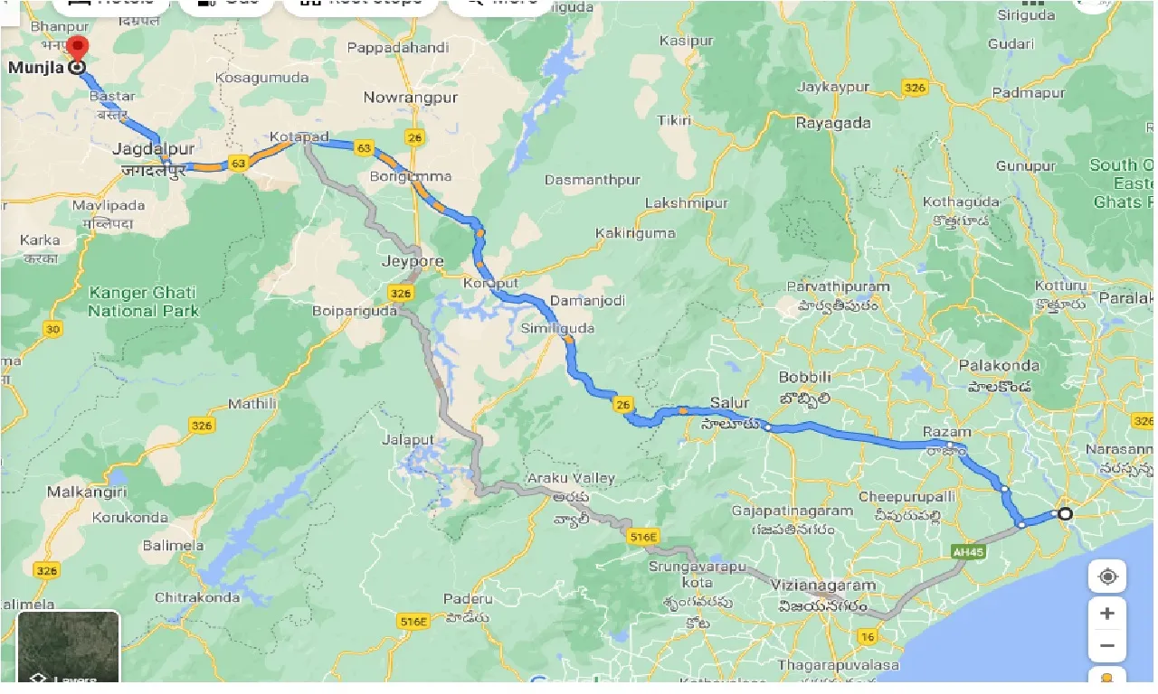 srikakulam-to-munjla-taxi