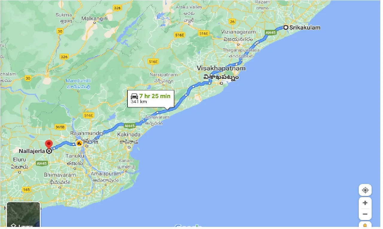 srikakulam-to-nallajerla-one-way