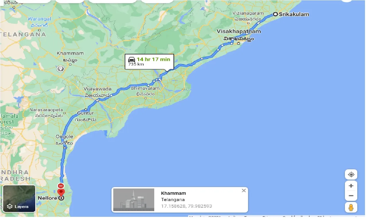 srikakulam-to-nellore-taxi