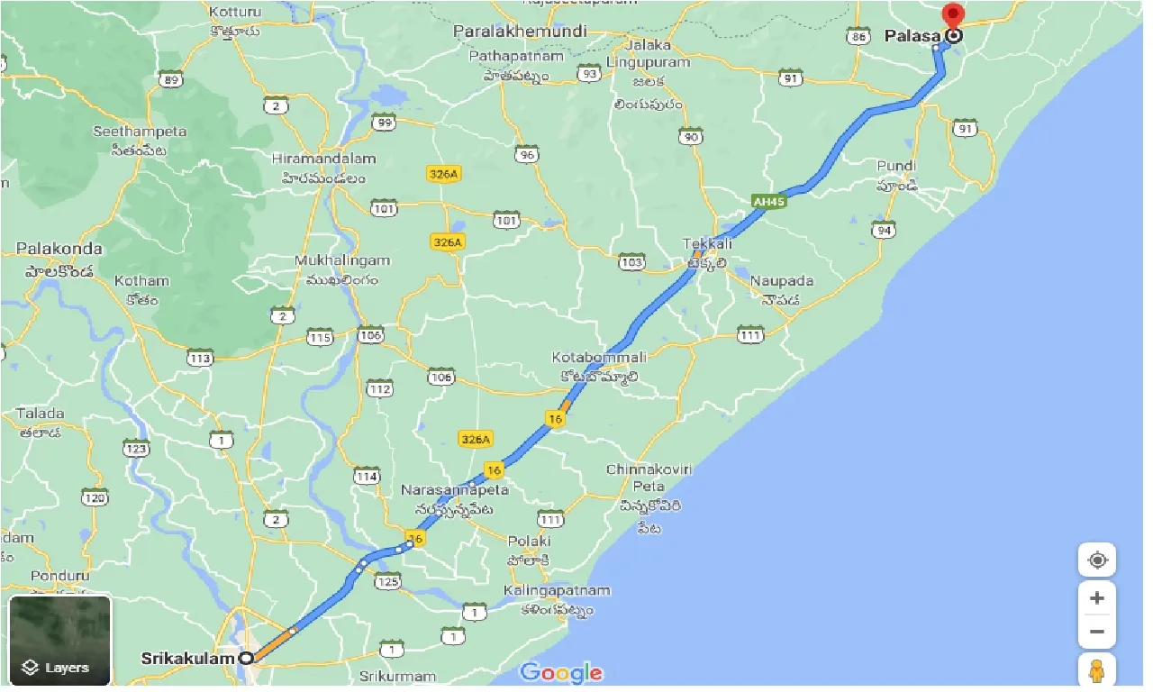 srikakulam-to-palasa-one-way