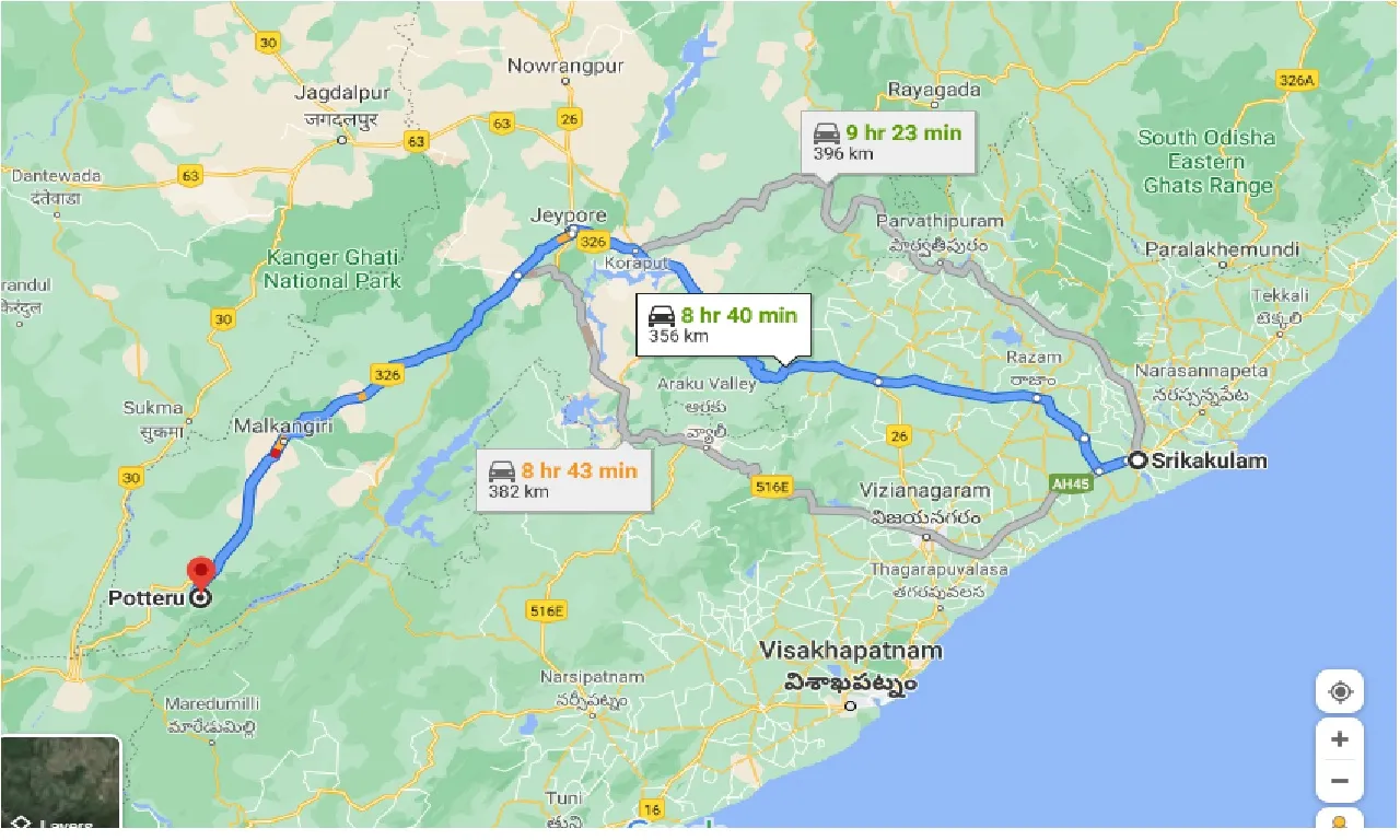 srikakulam-to-potteru-taxi